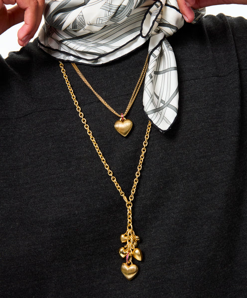 The Mini Florentine Heart Pendant
