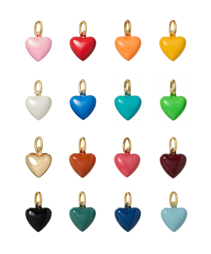 The Mini Puffy Heart Charms