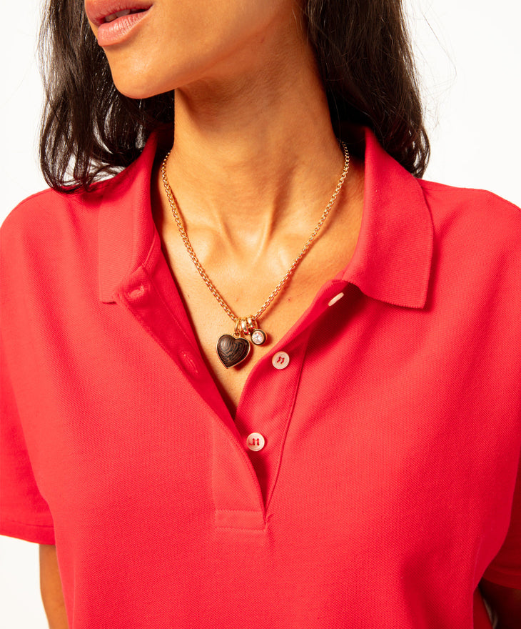 The Mini Simple Wood Heart Pendant