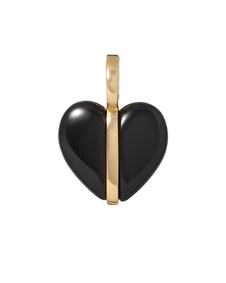 The Mini Stone Heart Charms