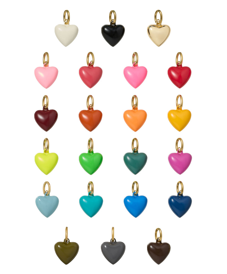 The Mini Puffy Heart Charms