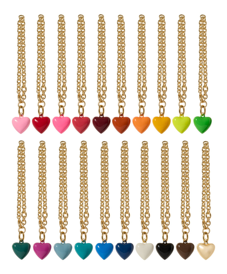 The Mini Puffy Heart Charm Bracelet