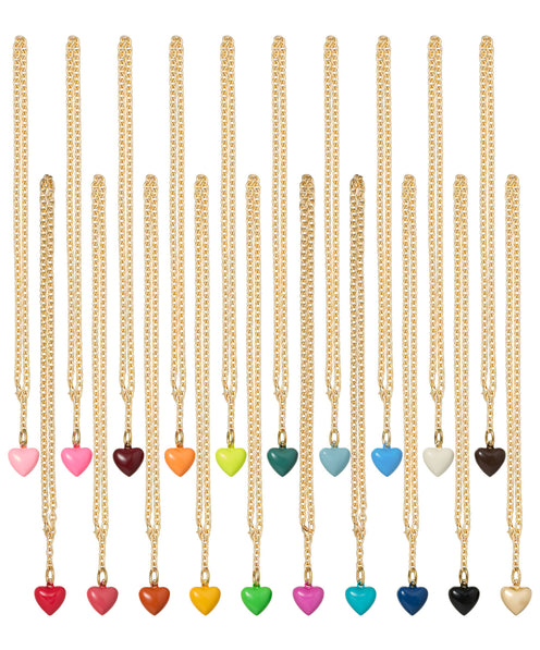 The Mini Puffy Heart Charm Necklace