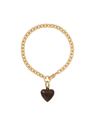 The Mini Puffy Heart Charm Bracelet
