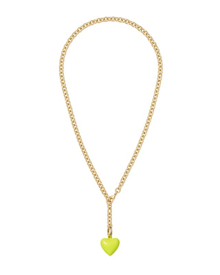 The Mini Puffy Heart Charm Necklace