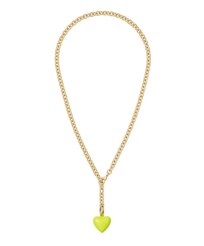 The Mini Puffy Heart Charm Necklace