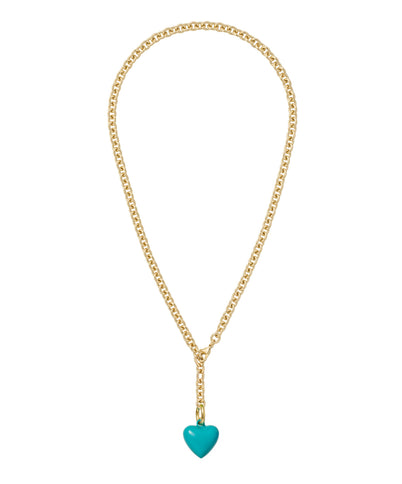 The Mini Puffy Heart Charm Necklace