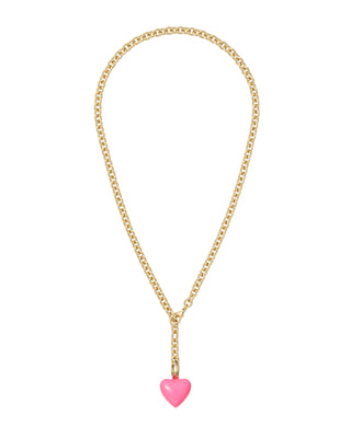 The Mini Puffy Heart Charm Necklace