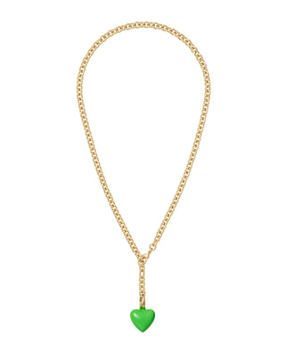 The Mini Puffy Heart Charm Necklace