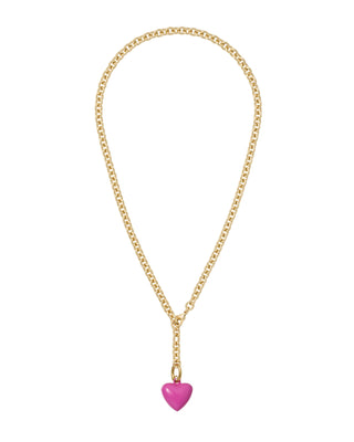 The Mini Puffy Heart Charm Necklace