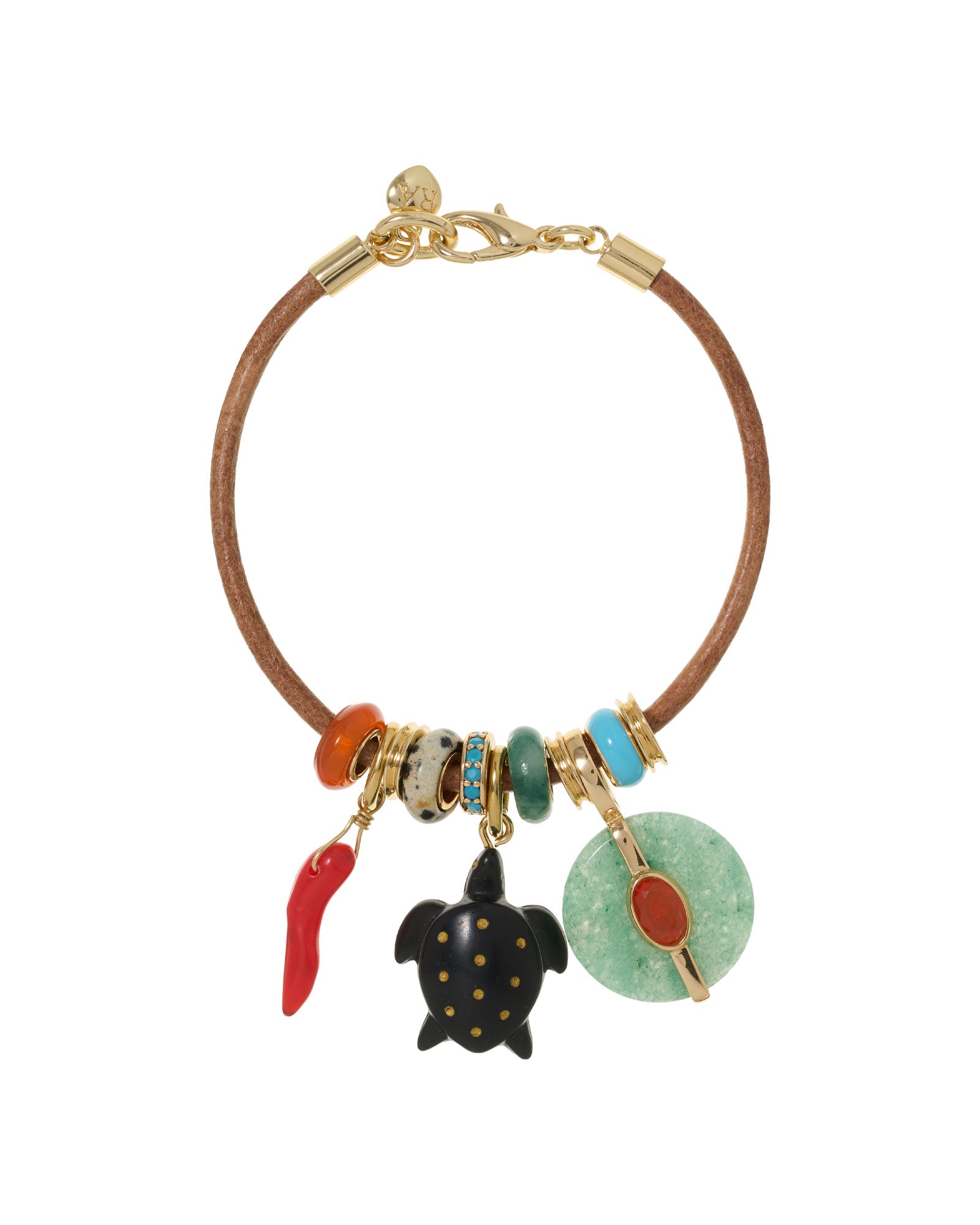 The Leather Stone Slider Bracelet – Roxanne Assoulin