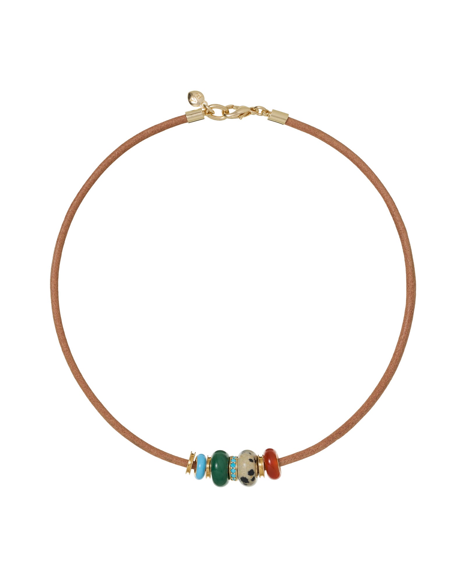 The Leather Stone Slider Necklace – Roxanne Assoulin