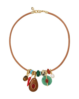 The Leather Tiny Treasures Necklace