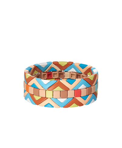 Roxanne Assoulin Puzzled Bracelet in Nifty Cools Set of Three Product Image