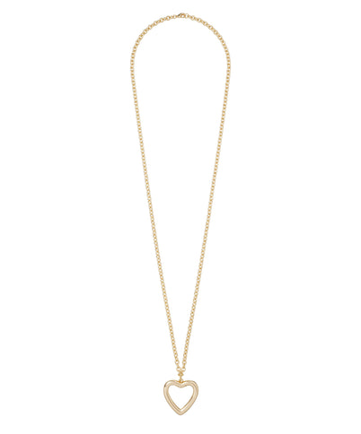 The Puffy Open Heart Necklace