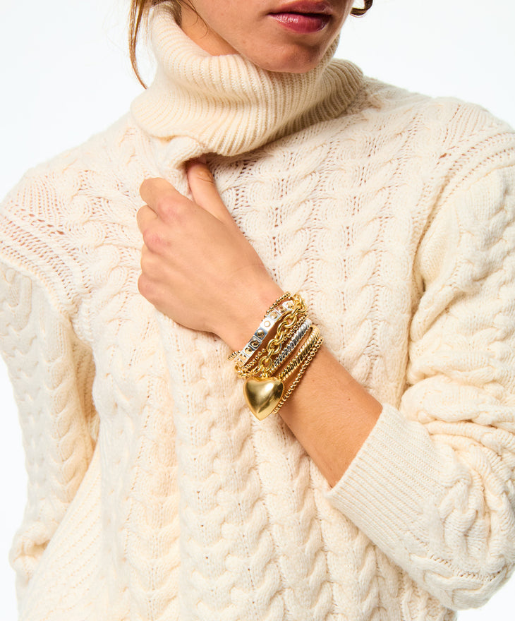 The Puffy Heart Bracelet Stack