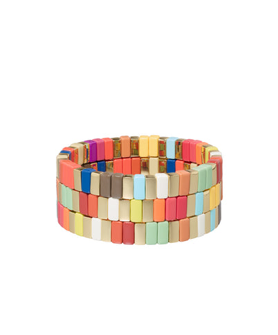 The Pure Joy Enamel Stretch Bracelet