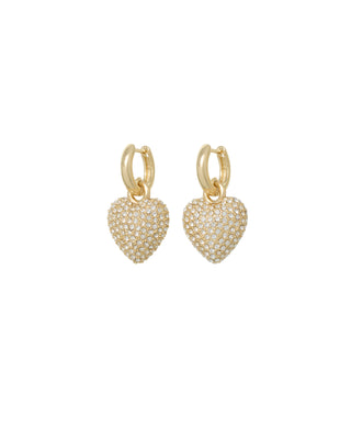 The Pavé Puffy Heart Earrings