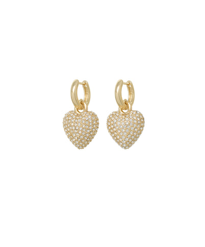The Pavé Puffy Heart Earrings