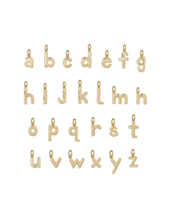 The Puffy Initial Charms
