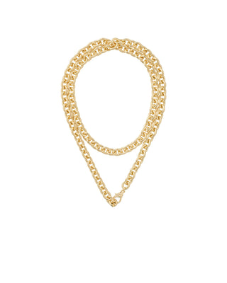 The Big Puffy Heart Charm Necklace - Chain