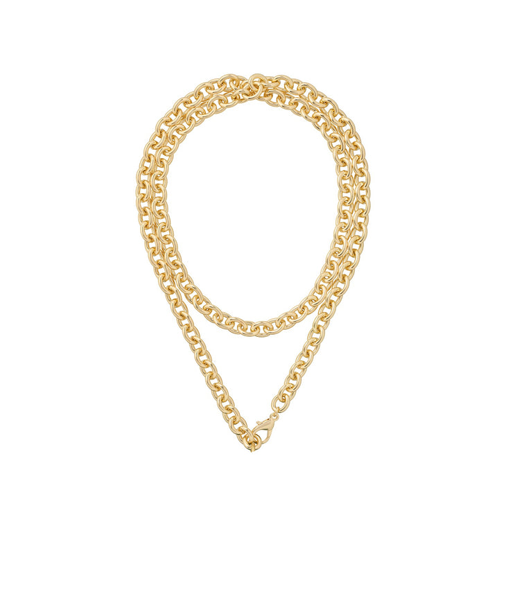 The Big Puffy Heart Charm Necklace - Chain