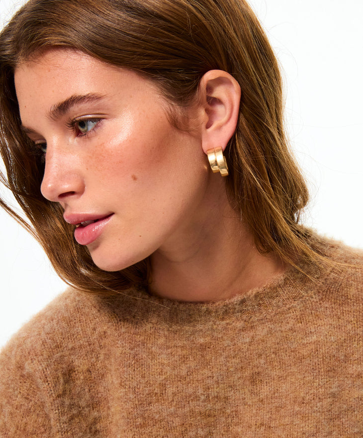 The Double Up Hoop Earrings