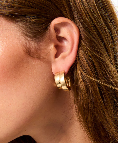The Double Up Hoop Earrings