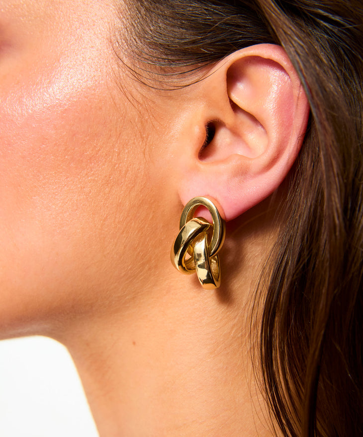The Triple Link Earrings