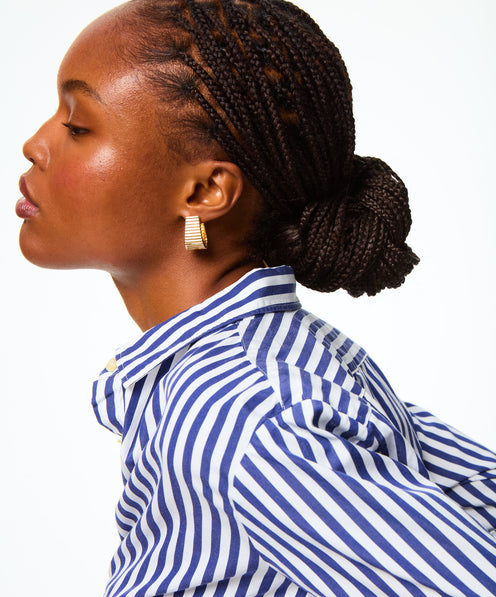 The Ribbed Earrings