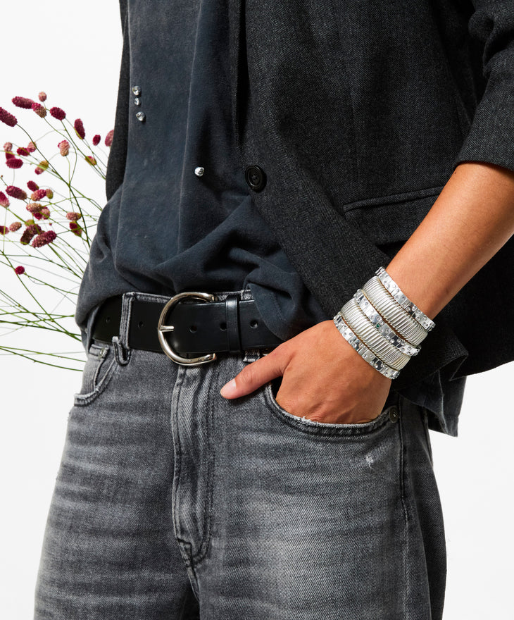 The Rock & Roll Stack in Silver