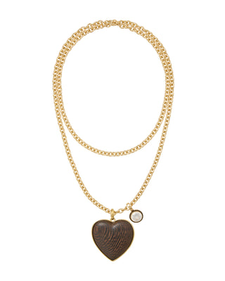 The Big Simple Wood Heart Pendant