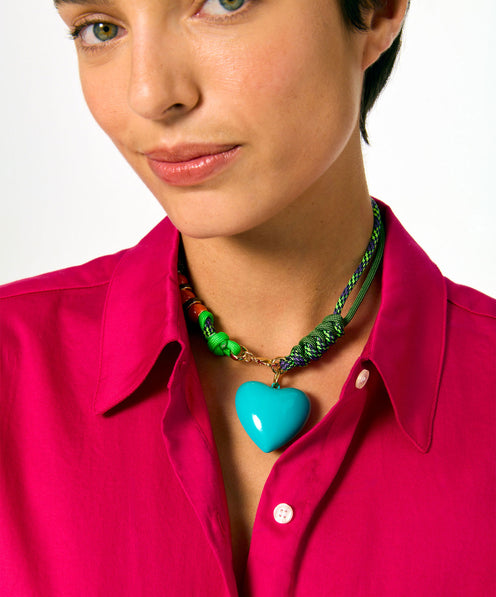 The Super Size Happy Cord Necklace