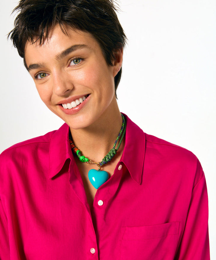 The Super Size Happy Cord Necklace