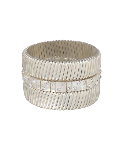 The Rock & Roll Stack in Silver