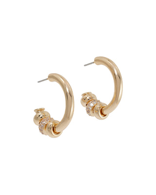 The Pavé Slider Hoop Earring