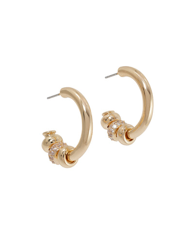 The Pavé Slider Hoop Earring