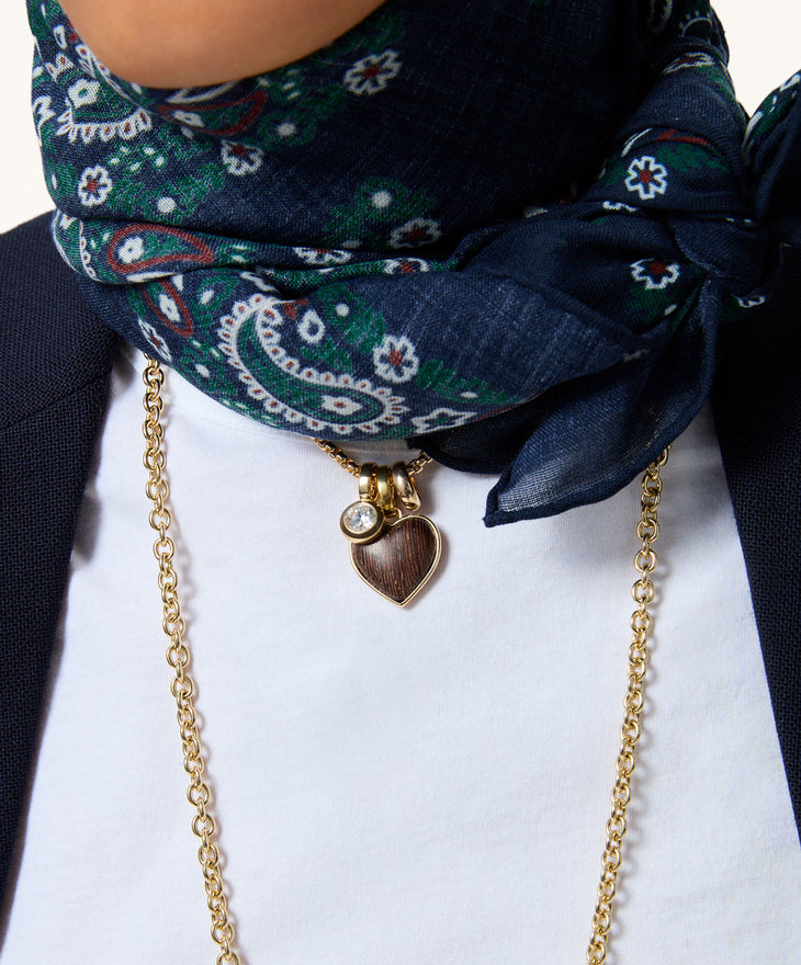 The Mini Simple Wood Heart Pendant