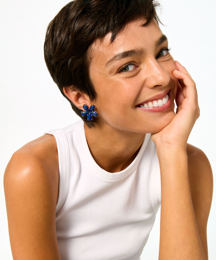 The Stone Flower Earring