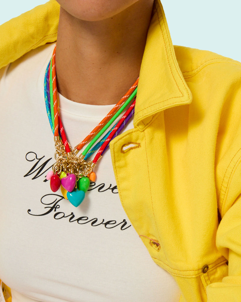 The Happy Cord Charm Necklace – Roxanne Assoulin