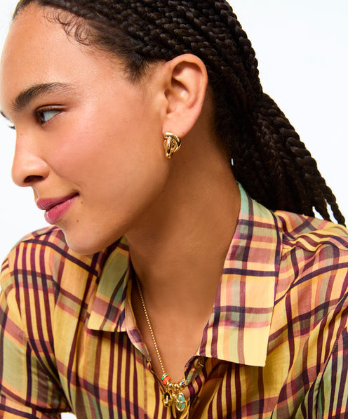 The Twist Earrings in Gold