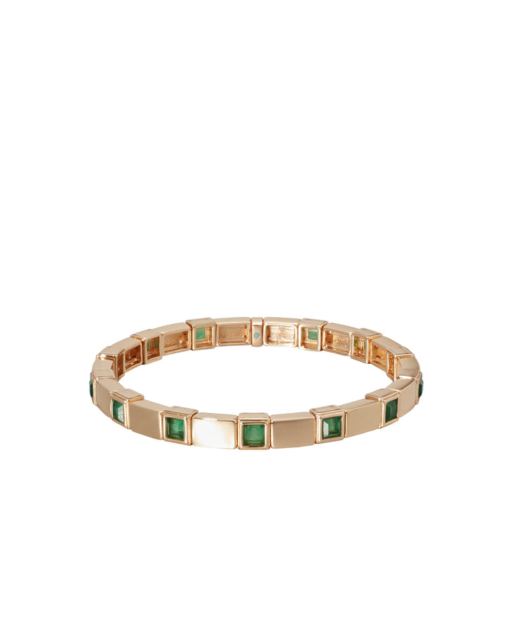 Roxanne Assoulin emerald stone Imperial Bracelet