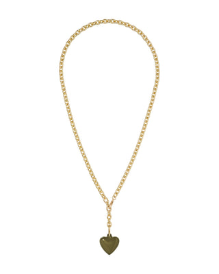 The Mini Puffy Heart Charm Necklace