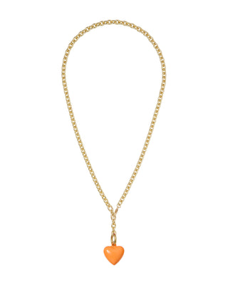 The Mini Puffy Heart Charm Necklace