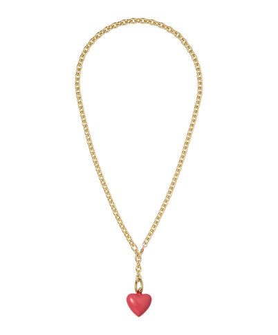 The Mini Puffy Heart Charm Necklace