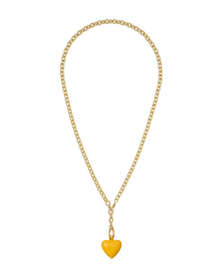 The Mini Puffy Heart Charm Necklace