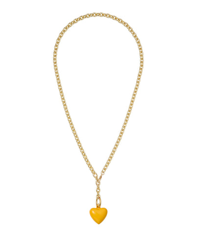 The Mini Puffy Heart Charm Necklace