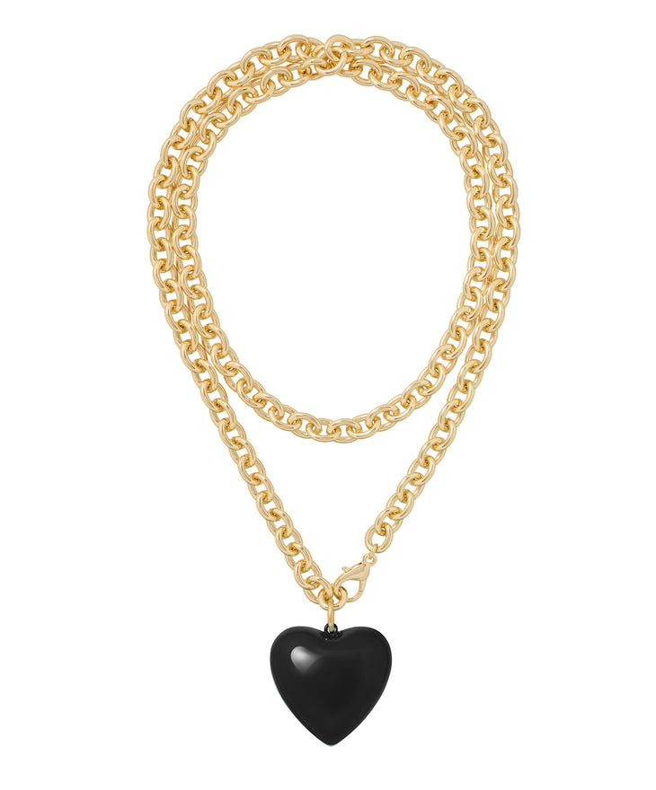 The Big Puffy Heart Charm Necklace
