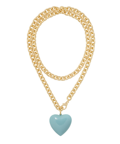 The Big Puffy Heart Charm Necklace