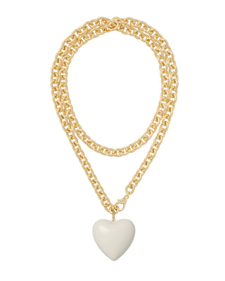 The Big Puffy Heart Charm Necklace
